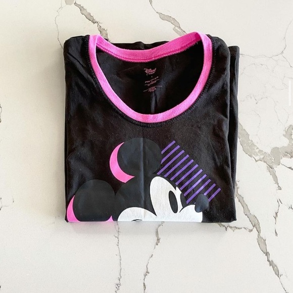 Neon Mickey Mouse Disney tee - Picture 2 of 3